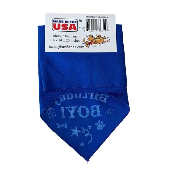 Fundog Triangle Pet Bandana Birthday Boy NEW Miniature Size 20 lbs & Under - Picture 3 of 3